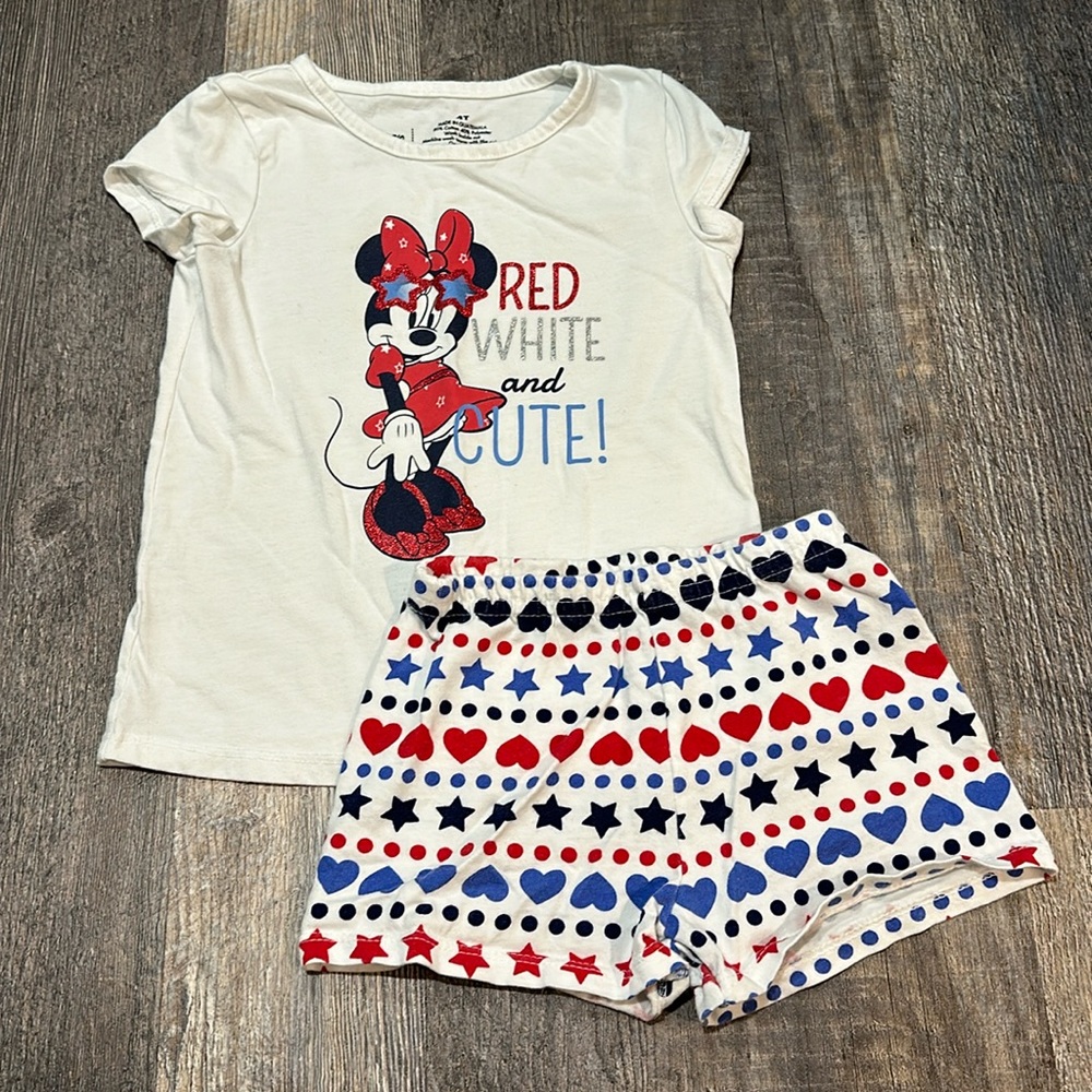Disney Girls’ Minnie Mouse Outfit - 4T